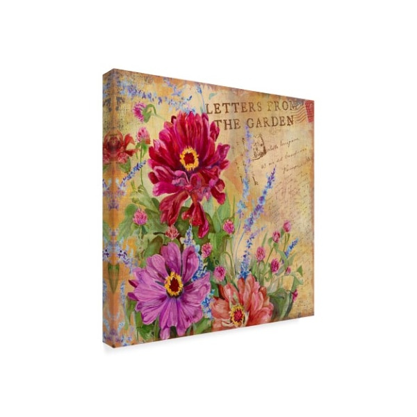 Joanne Porter 'Letters From The Garden Red' Canvas Art,35x35